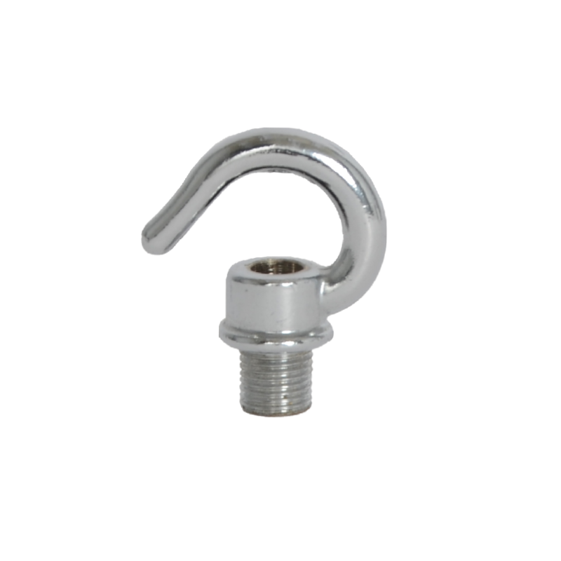 Haken mit Gewinde M10x1 "Chrome"