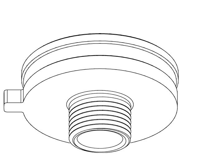 Rotierender Nippel M10x1, L8 | Finnor