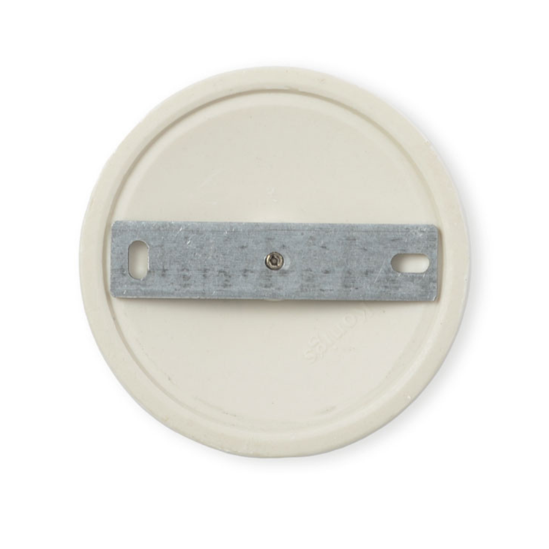 Porzellan Blinddeckel Piatto Curvato Weiss