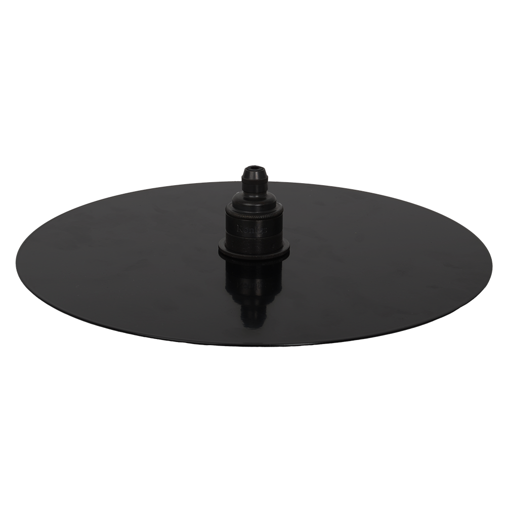 Lampenschirm Disc Schwarz seidenglanz 31 cm