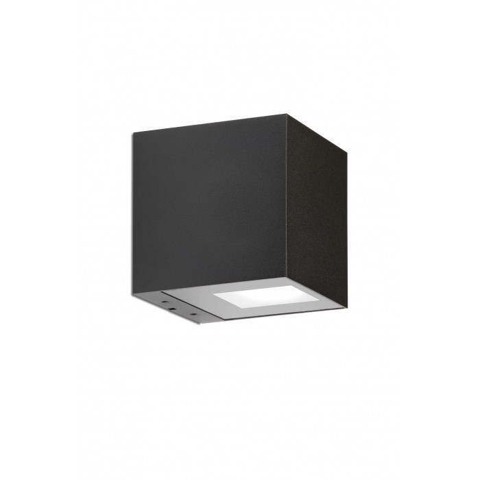 Aussenwandlampe Arca W100 single schwarz