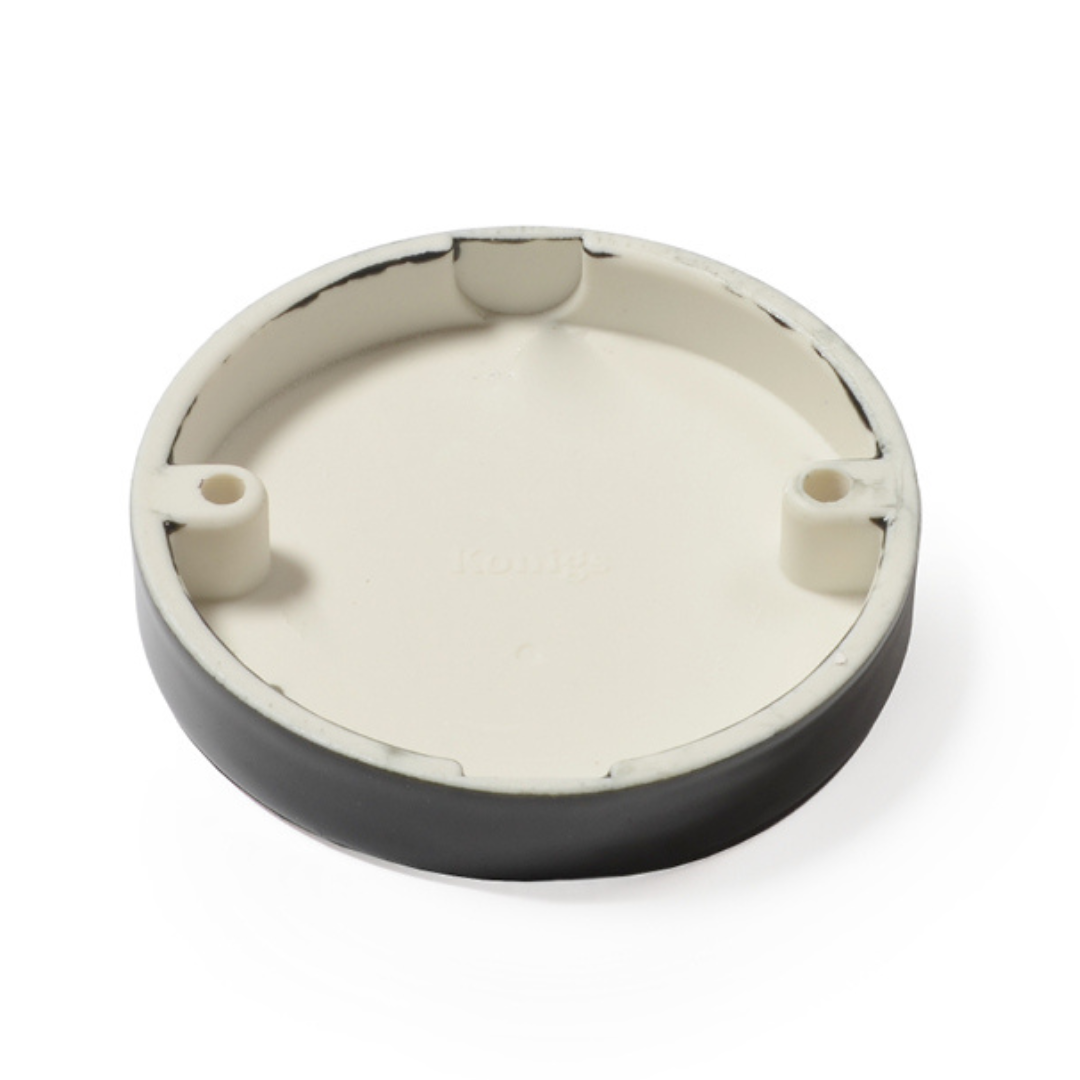 Blinddeckel Porzellan Schwarz "Nudo"