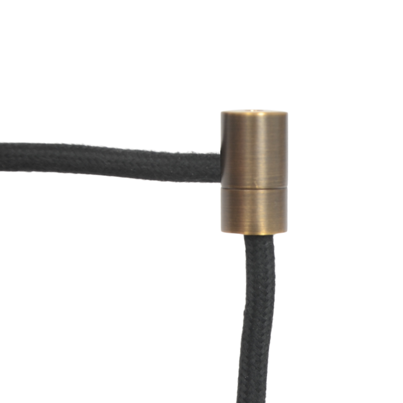 Kabelhalter Zylinder Brushed Antique
