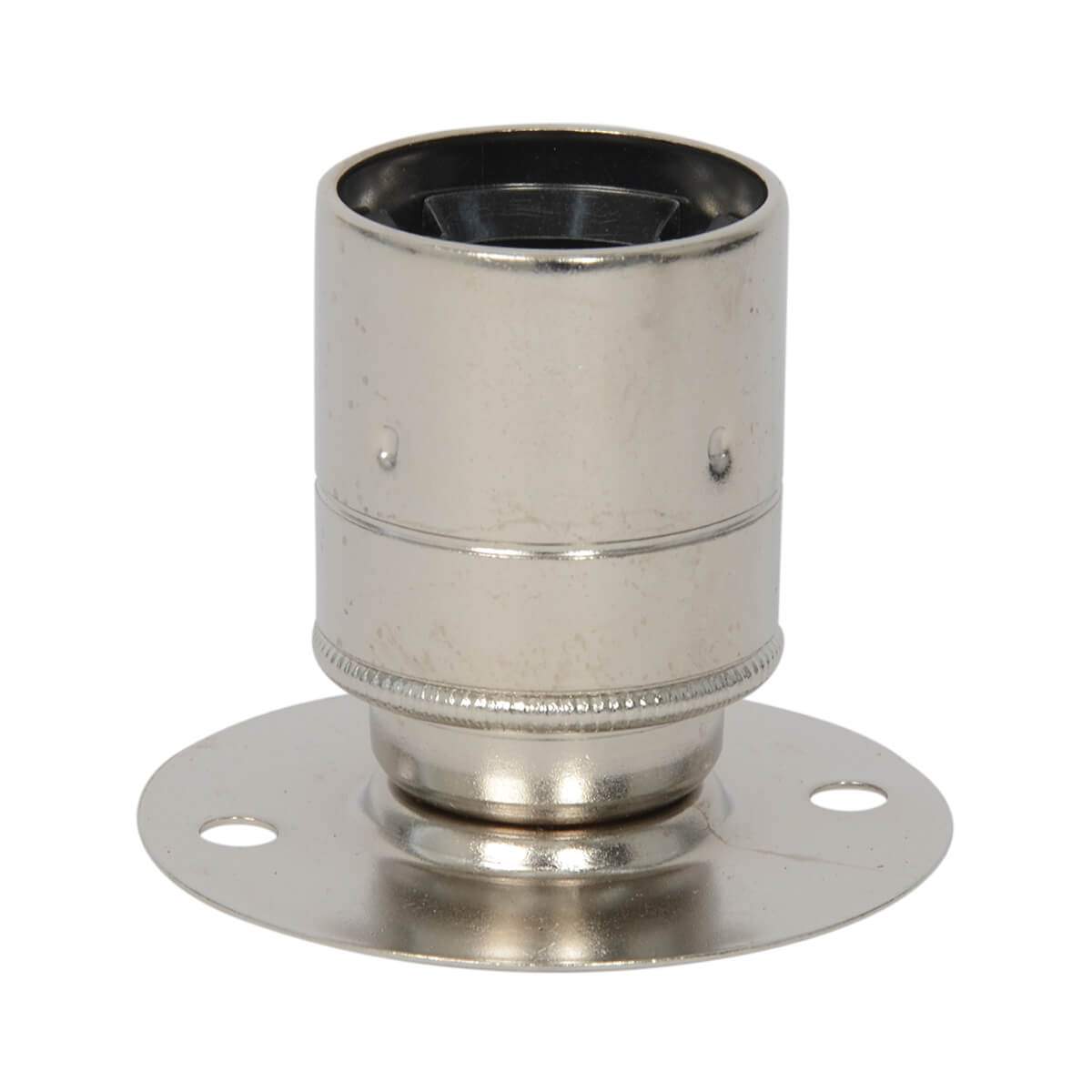 Aufbaufassung E27 Nickel