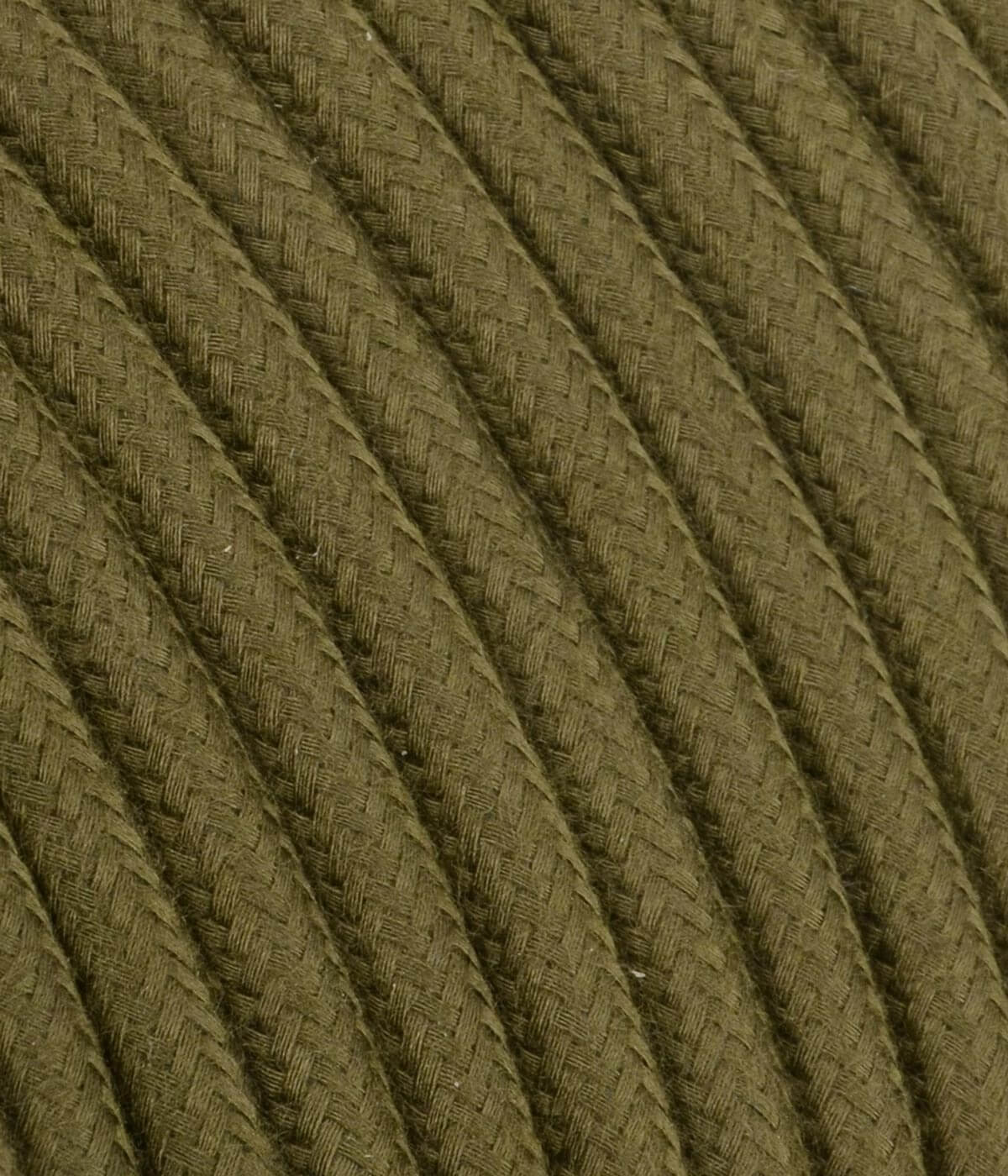 Textilkabel in der Farbe military