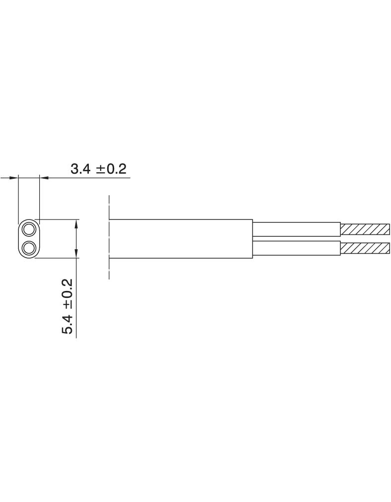Flachkabel für Elektrische Geräte 2x0,75mm