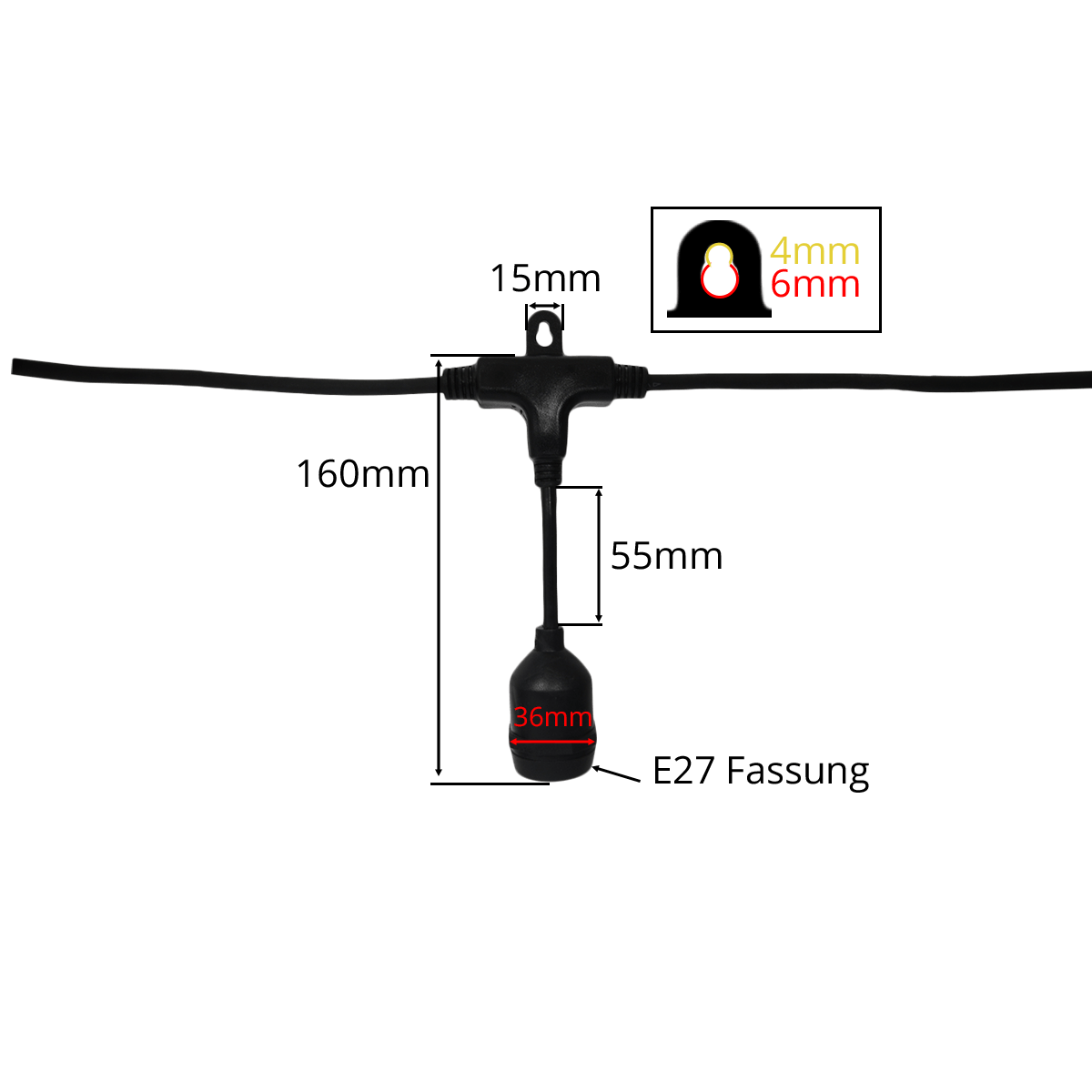 Lichterkette Modular "Swing" 4,35m