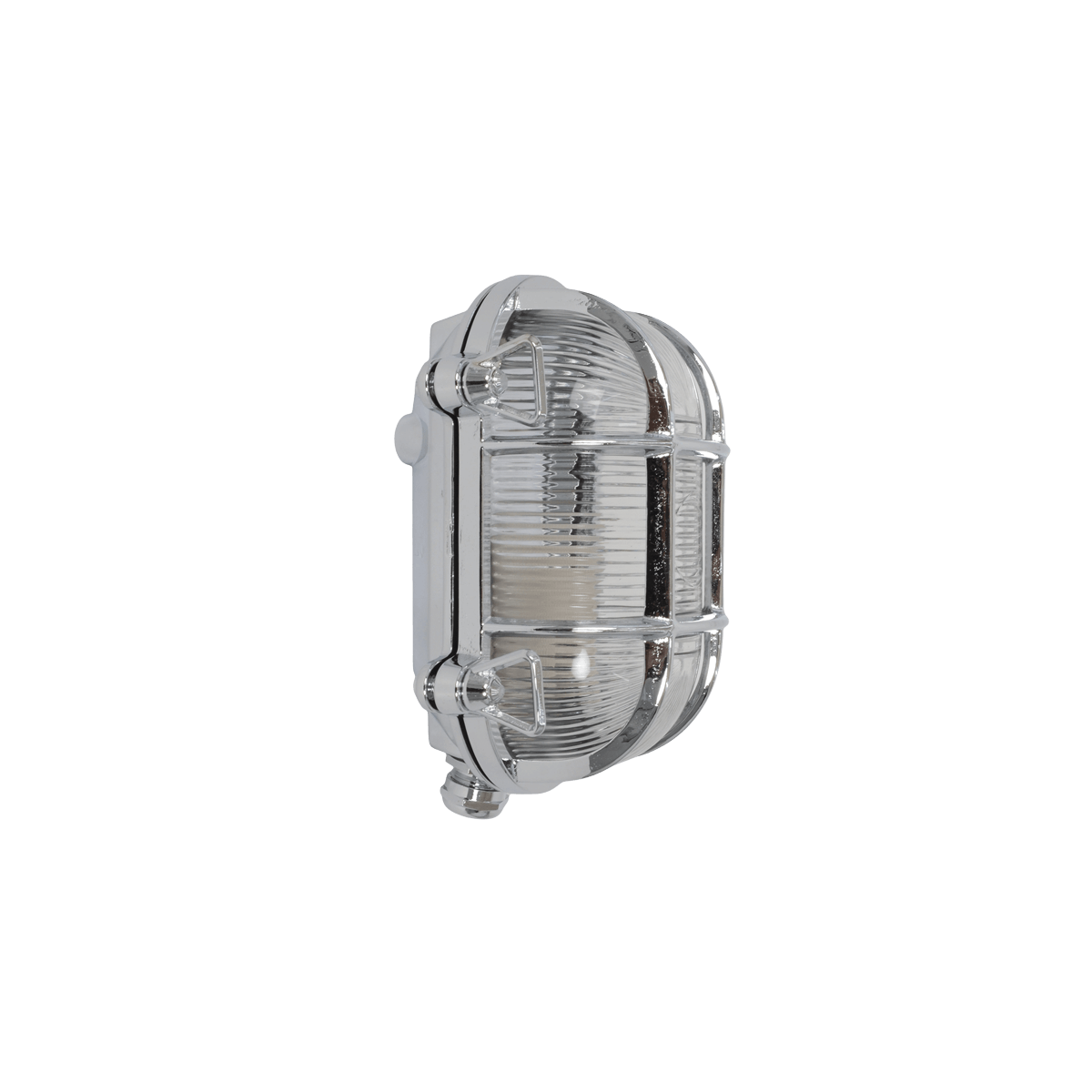 Kellerleuchte Tartaruga Ovale Chrome 175x130 E27 | Foresti & Suardi