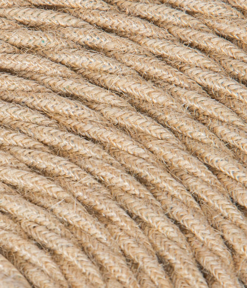 Textilkabel Jute verdrillt TR415, 2 x 0,75mm²