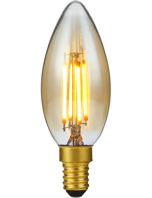 LED Filament Candle C35 Gold 2.9W 2200K 250lm E14