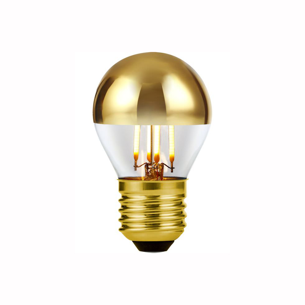 LED Ball Spiegelkopf gold 4W 250lm E27