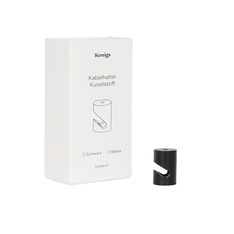 Kabelhalter Kunststoff schwarz | Konigs