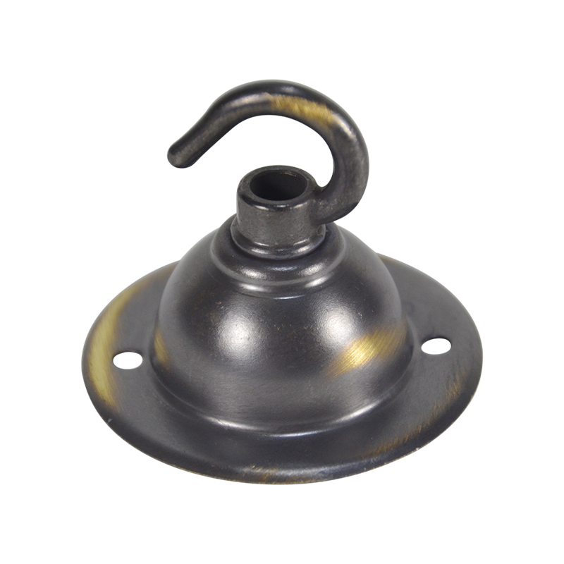 Lampenbaldachin "Brushed Antique" mit Haken