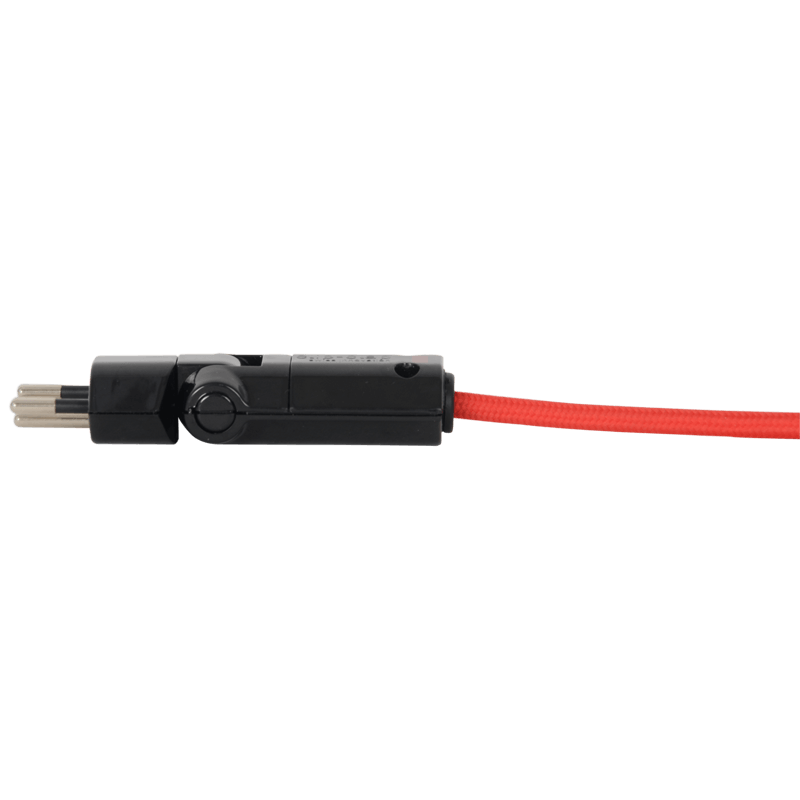 3-poliger Dreh-Winkelstecker T12 schwarz Konigs