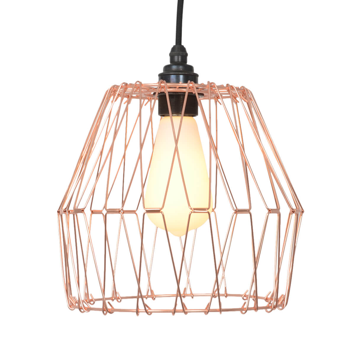 Flex Cage L Lampenschirm Kupfer von Konigs