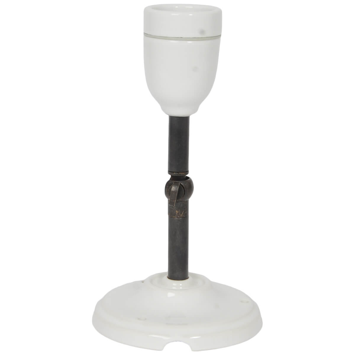 Wandleuchte "High Neck" Weiss Bronzed Finish Porzellan