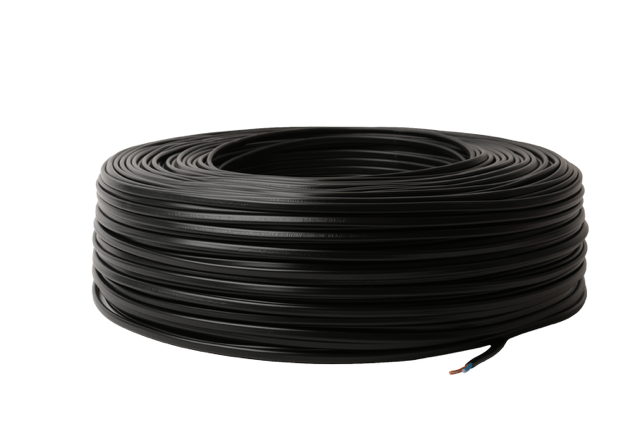 Flachkabel Schwarz für Elektrische Geräte 2x0,75mm