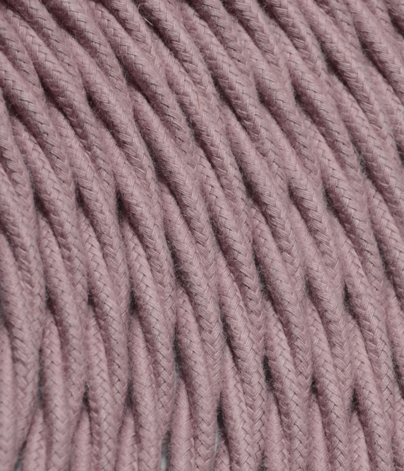 Textilkabel Lavendel verdrillt TR435, 3 x 0,75mm²