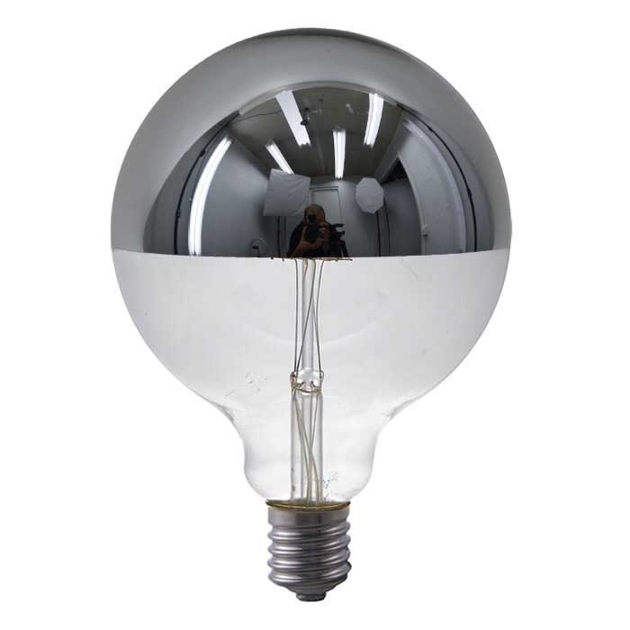 LED G125 Spiegelkopf silber 6.5W 470lm E27