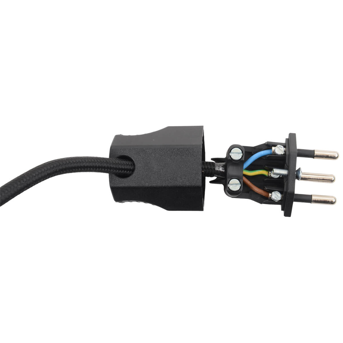 3-poliger Stecker T12, Kabelauslass oben/unten