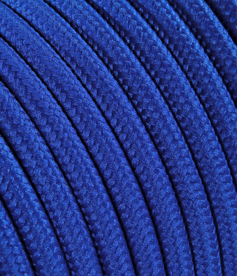 Textilkabel Blau TO60, 3 x 0,75mm²