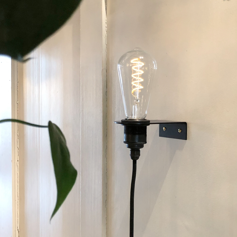 SALE | Wandhalterung Metall schwarz klein