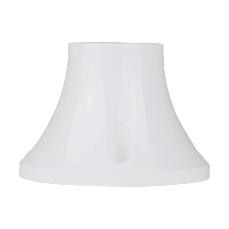 Aufbaufassung E27 Thermoplast gerade Weiss