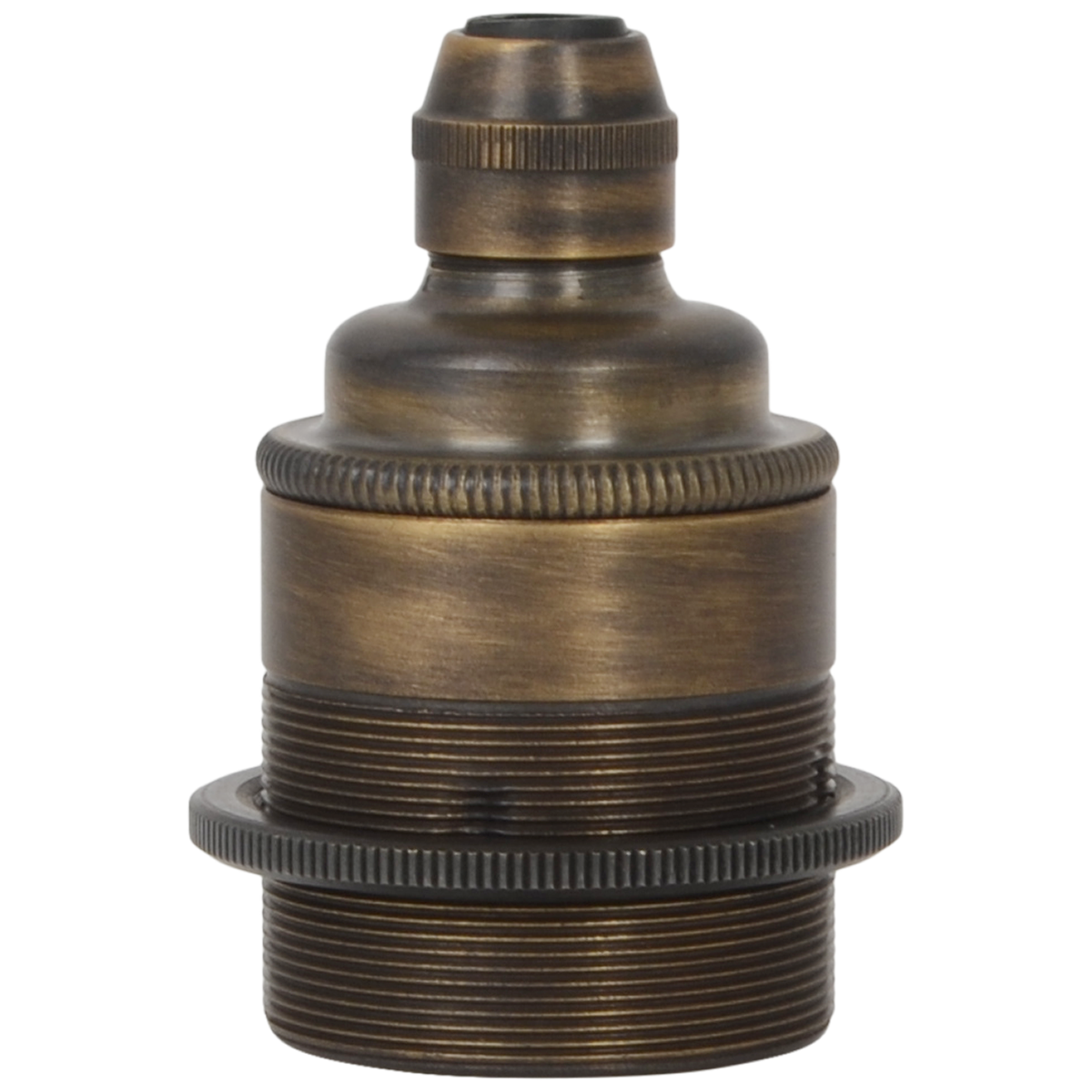 Lampenfassung E27 mit Stellring Brushed Antique