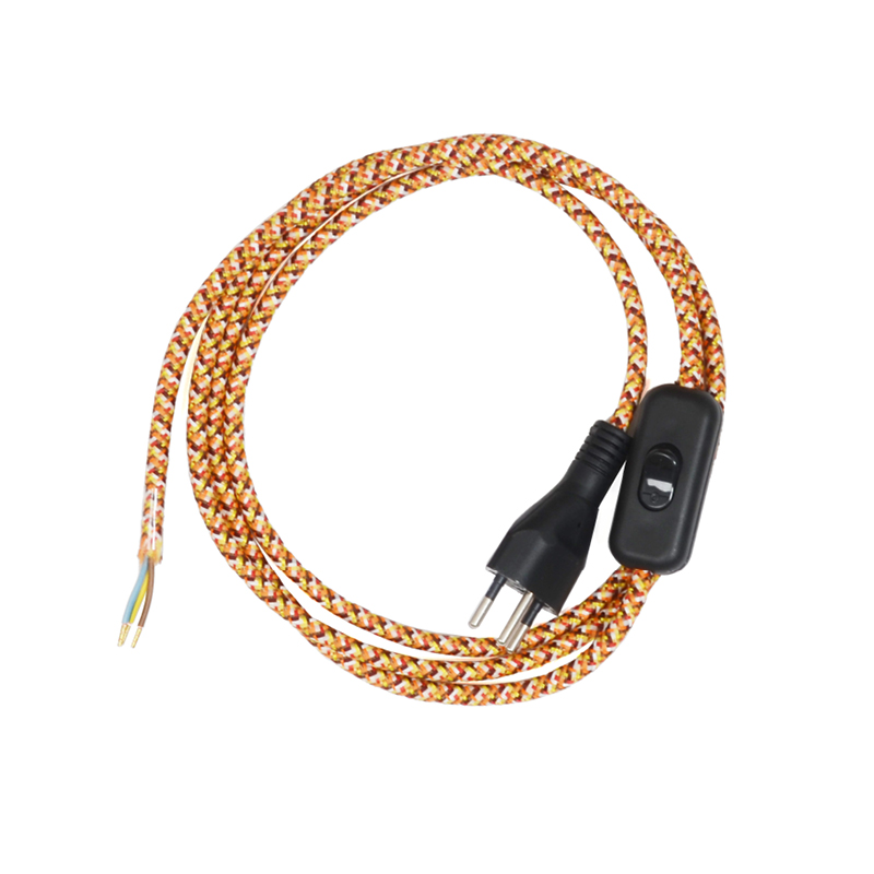 1.8m Anschlusskabel Pixel orange mit Wippzwischenschalter