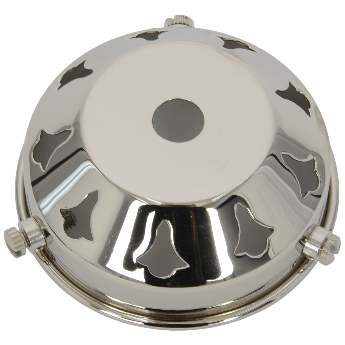 Glas-/Lampenschirmhalter Retro Nickel