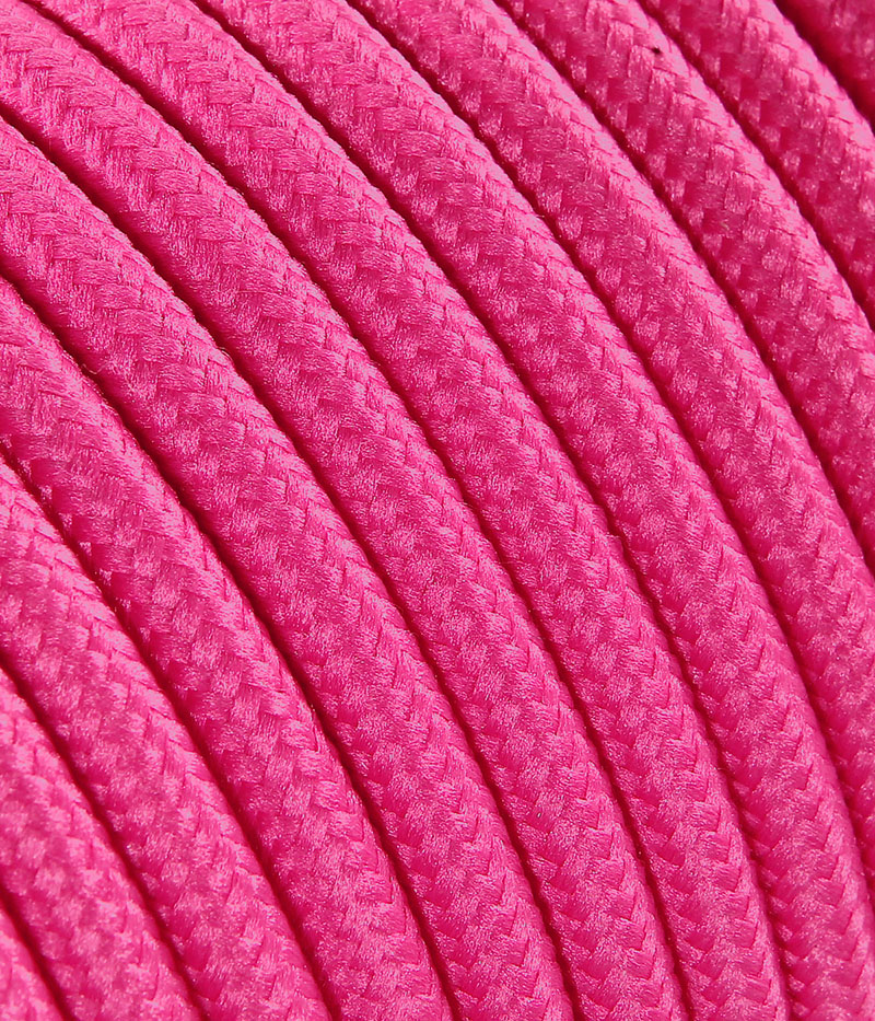 Verlängerungskabel Textil Pink TO56