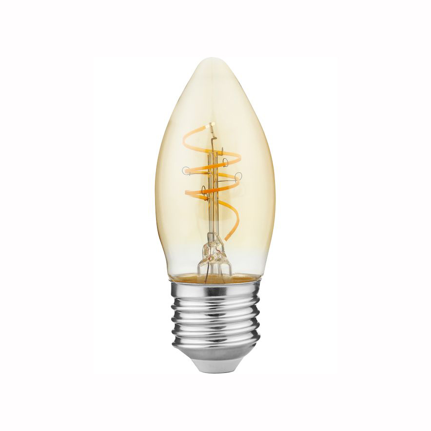 LED Filament Kerze C35 gold 4.4W 470lm 2200K E27
