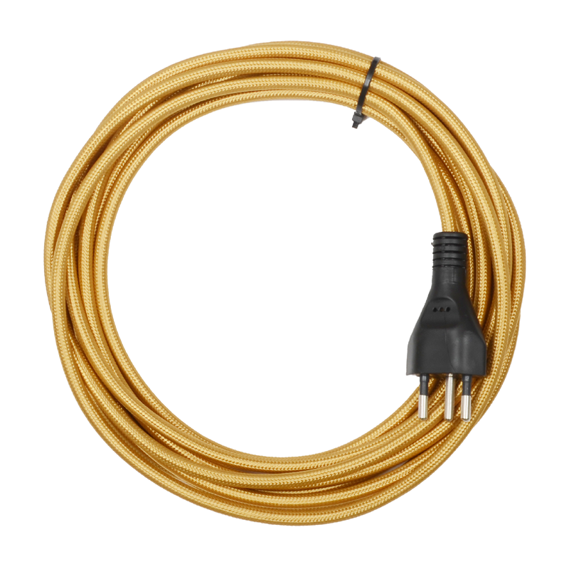 5m Anschlusskabel gold