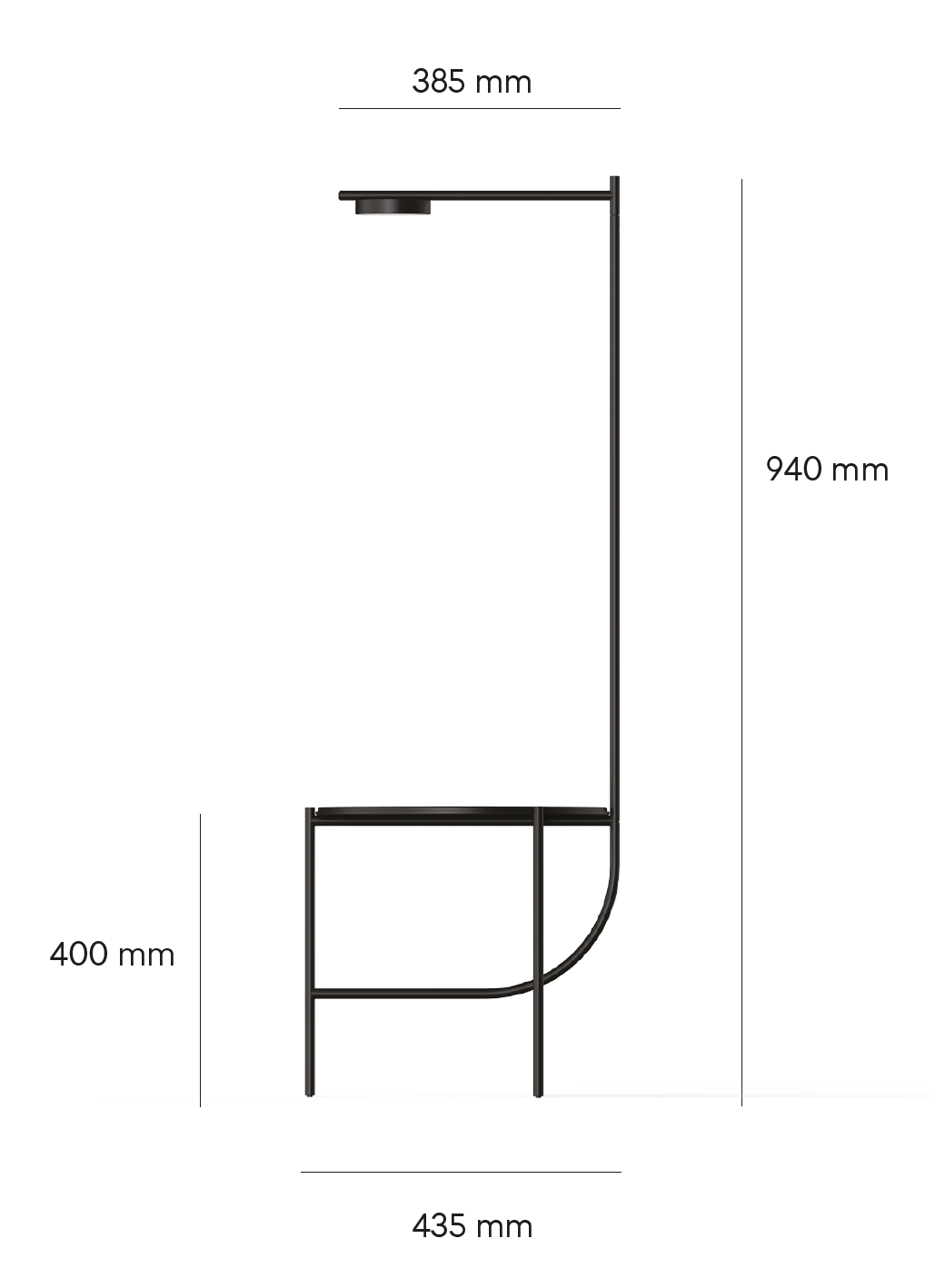 Igram Tisch mit verbauter Lampe