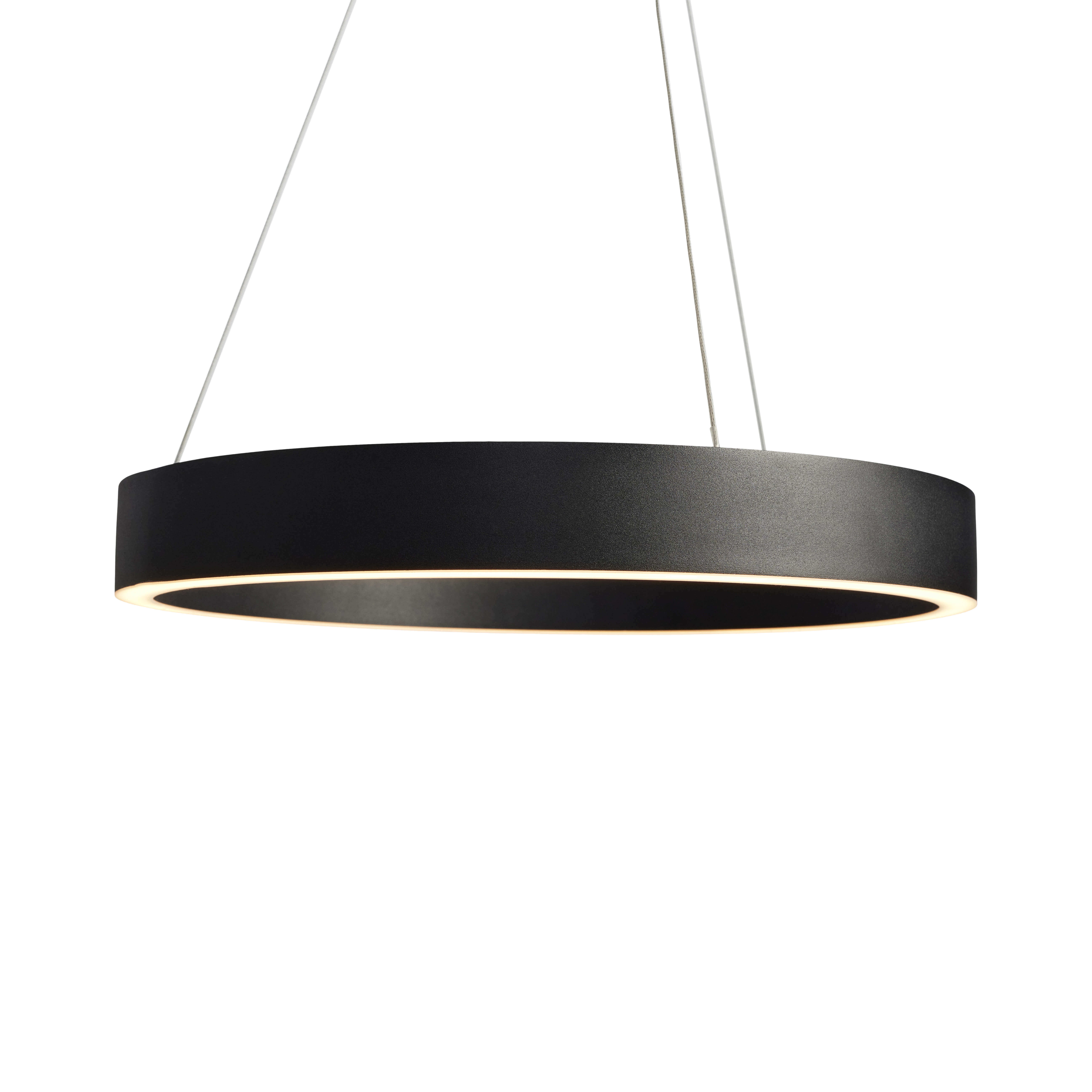 Pendelleuchte Gloria 40 cm Down Schwarz | Antidark