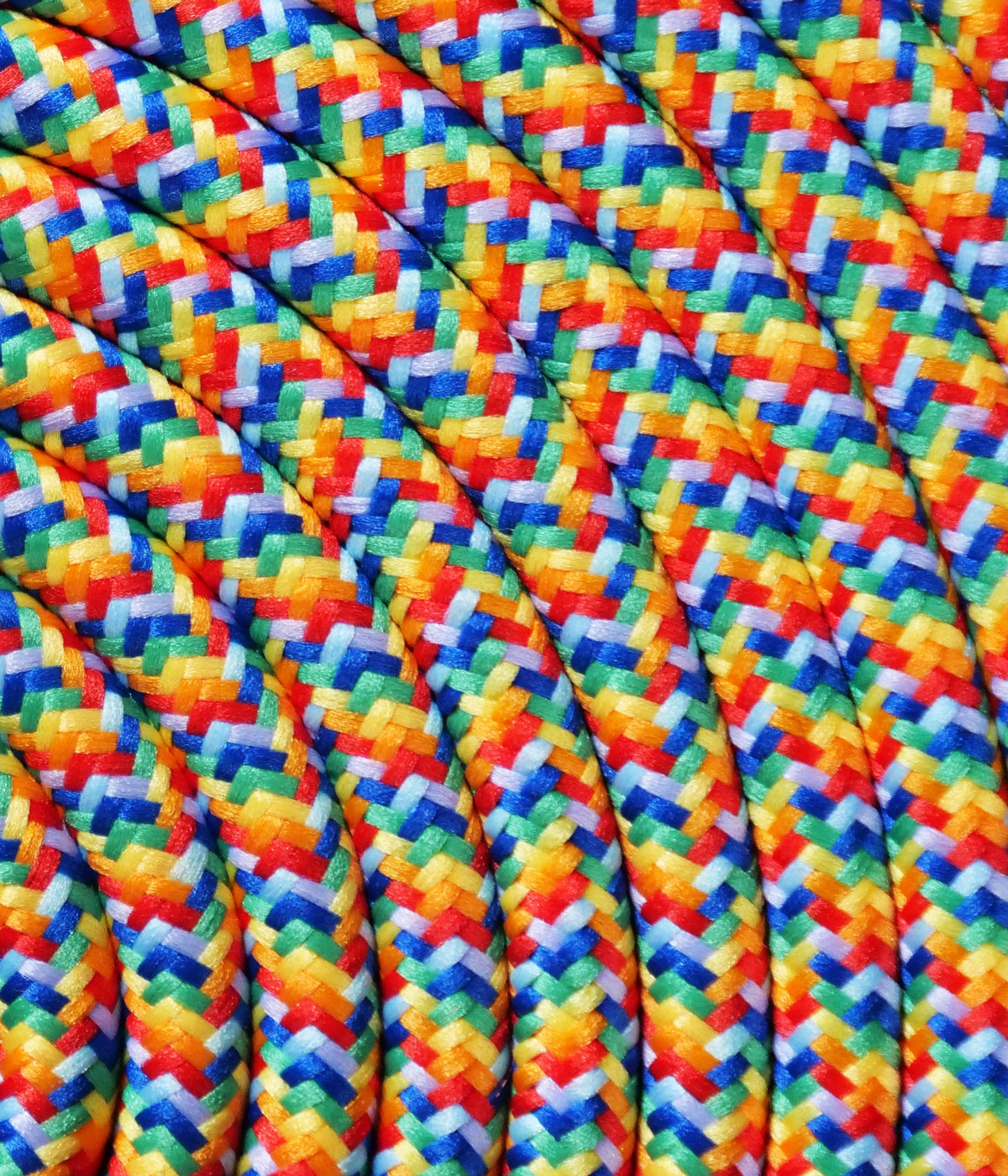 Textilkabel Rainbow, 2 x 0,75mm²