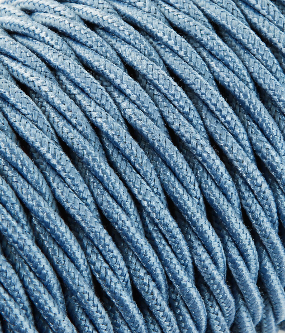 Textilkabel himmelblau verdrillt Konigs