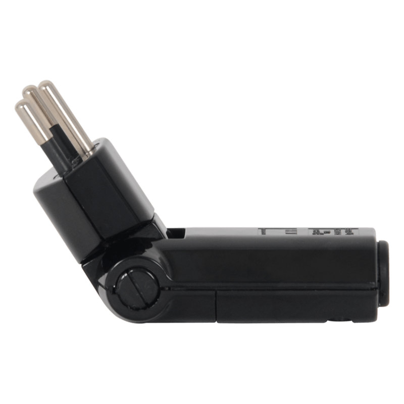 3-poliger Dreh-Winkelstecker schwarz T12
