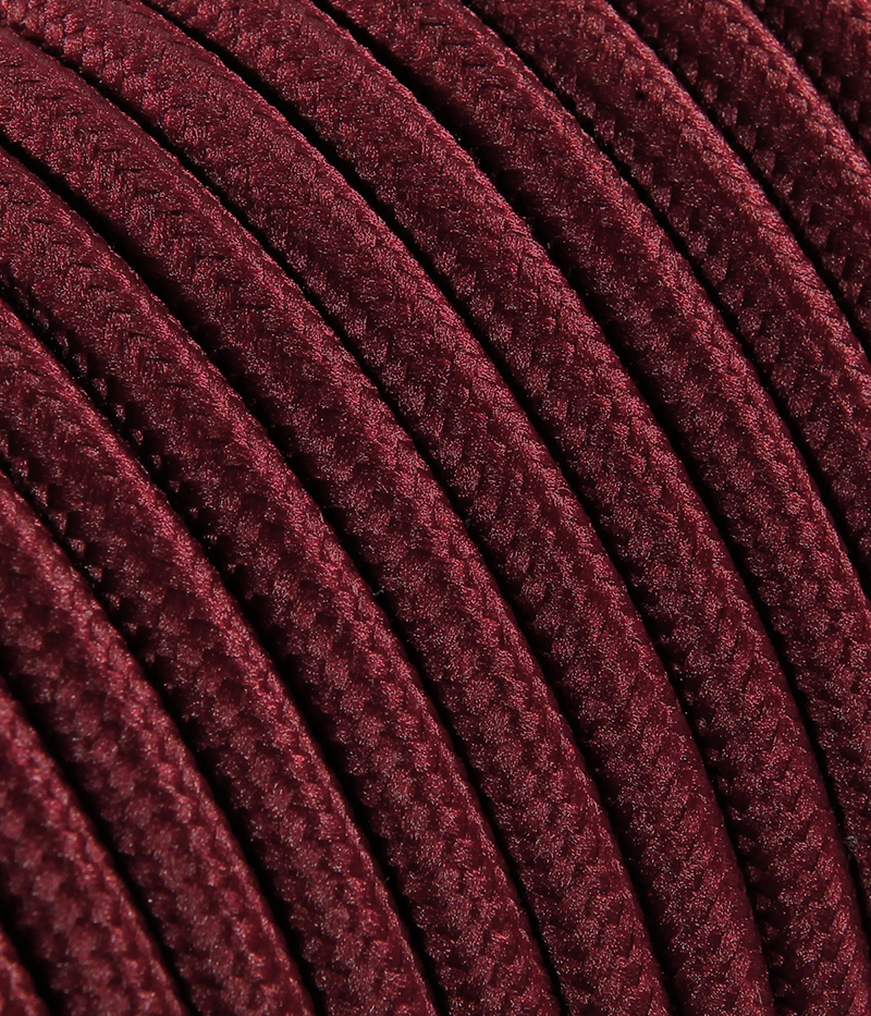 Textilkabel Bordeaux TO73, 3 x 0,75mm²