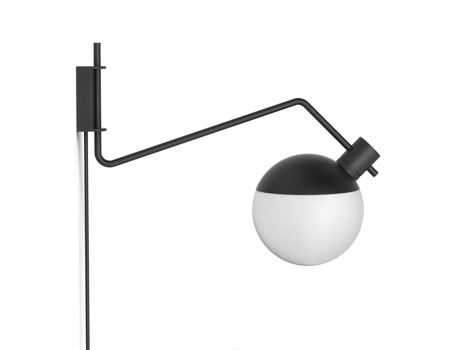 Wandleuchte Baluna schwarz
