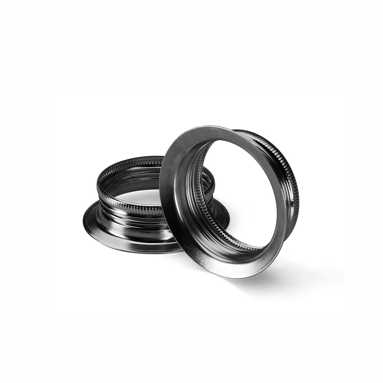 Stellring E27 klein Stahl Nickel