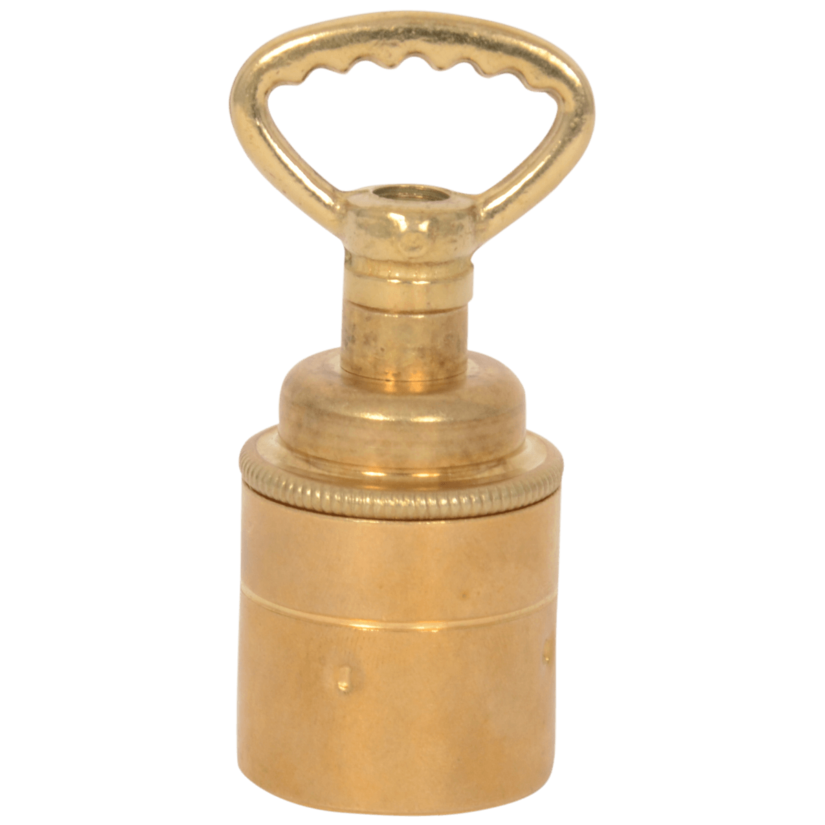 Öse oval mit M10-Gewinde brass