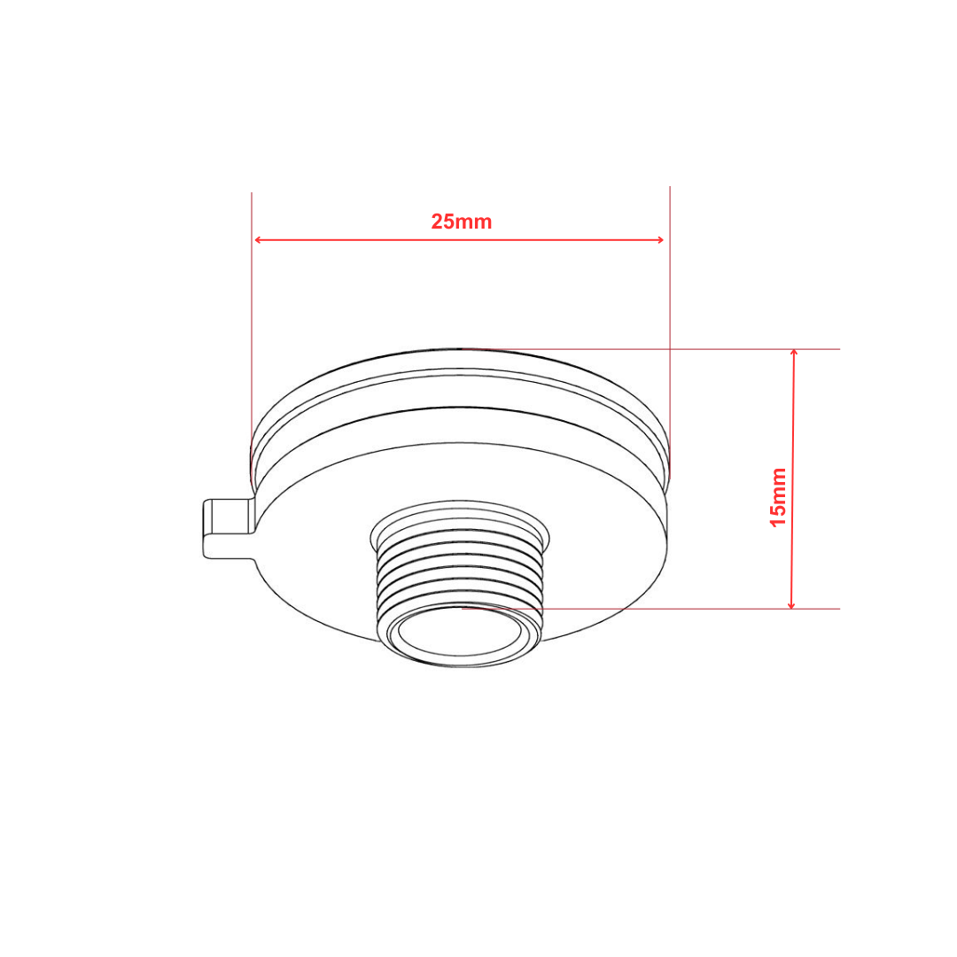 Rotierender Nippel M10x1, L8 | Finnor
