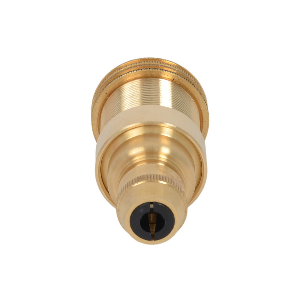 Lampenfassung E14 mit Stellring Brass