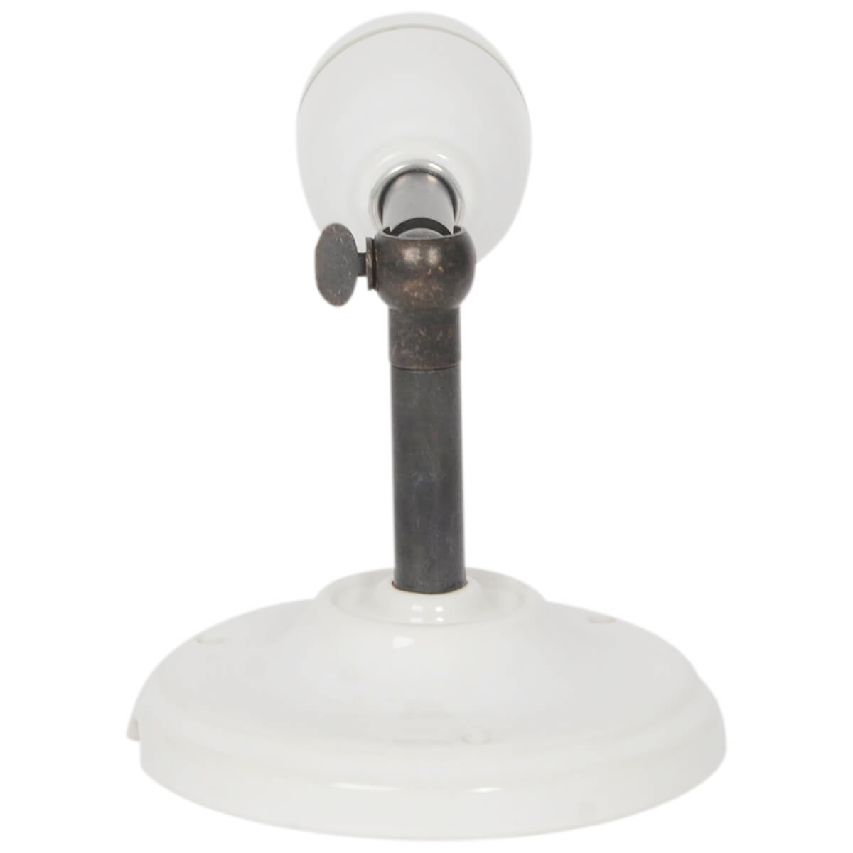 Wandleuchte "High Neck" Weiss Bronzed Finish Porzellan