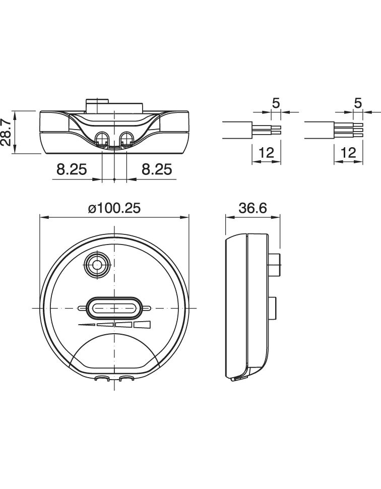 Universal Bodendimmer Rund