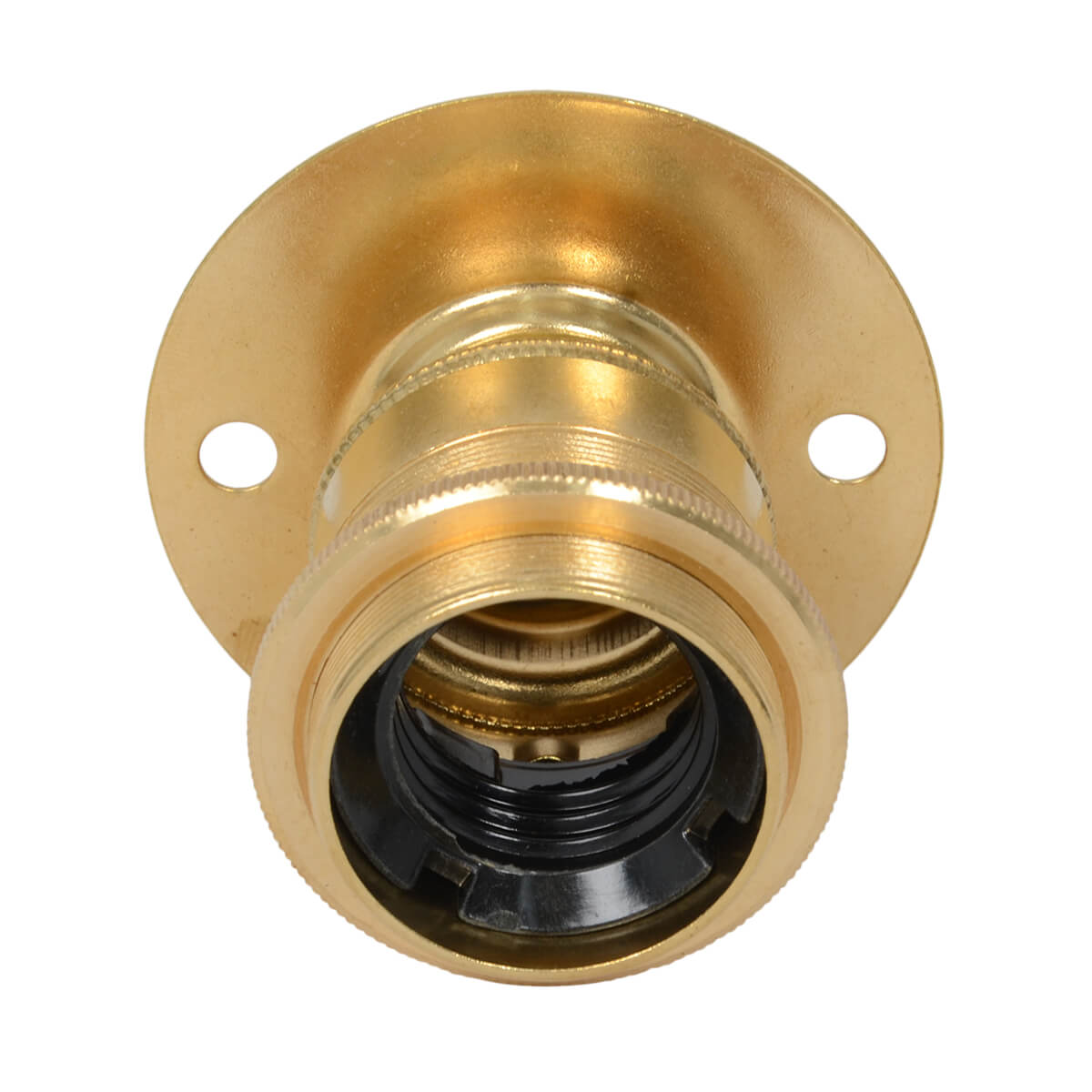 Aufbaufassung Brass E27 mit Stellring