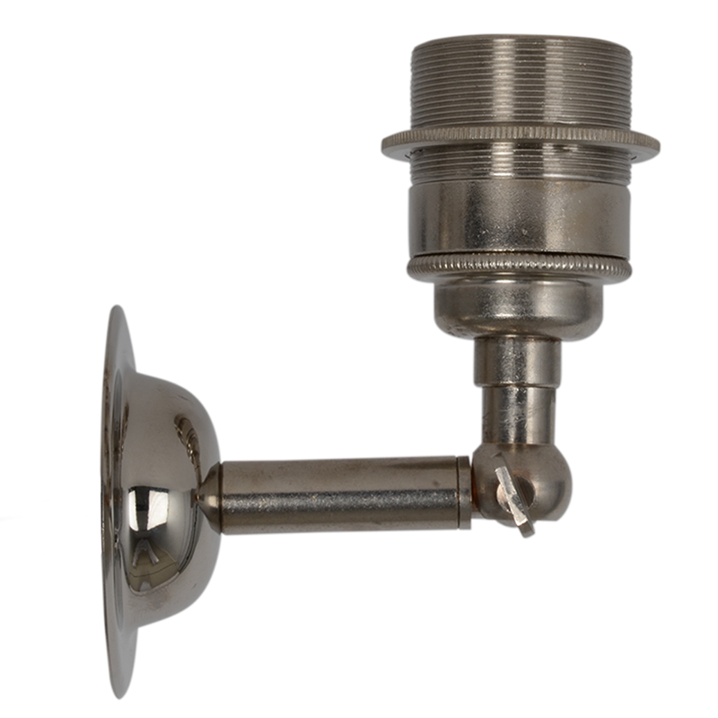 Wandleuchte Nickel mit Stellring