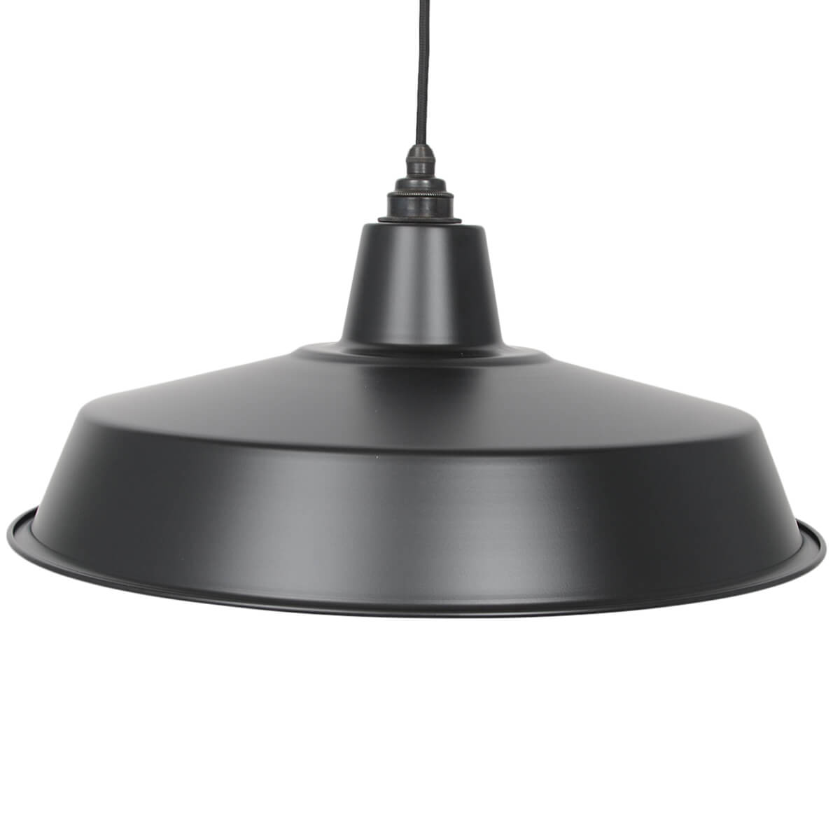 Lampenschirm XL Classic schwarz matt