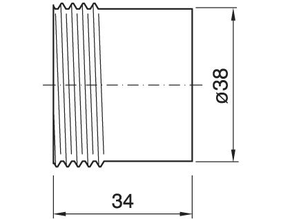 Outer Shell E27 Stahl Vernickelt